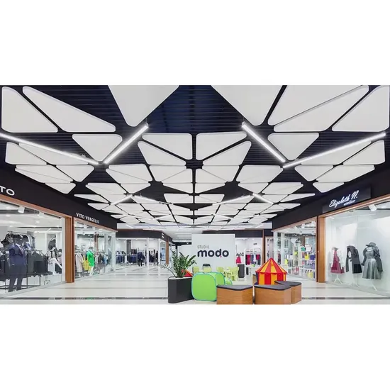 Acoustic Soundproof Suspended Fiberglass Ceiling Clouds